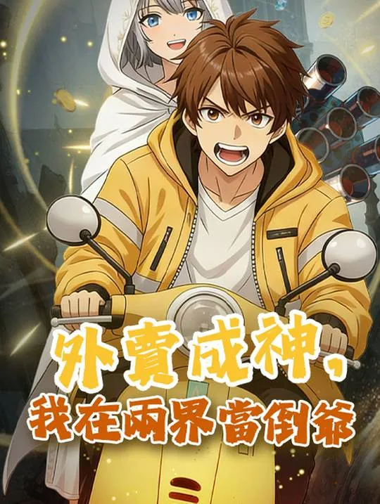 《外賣成神，我在兩界當倒爺》封面