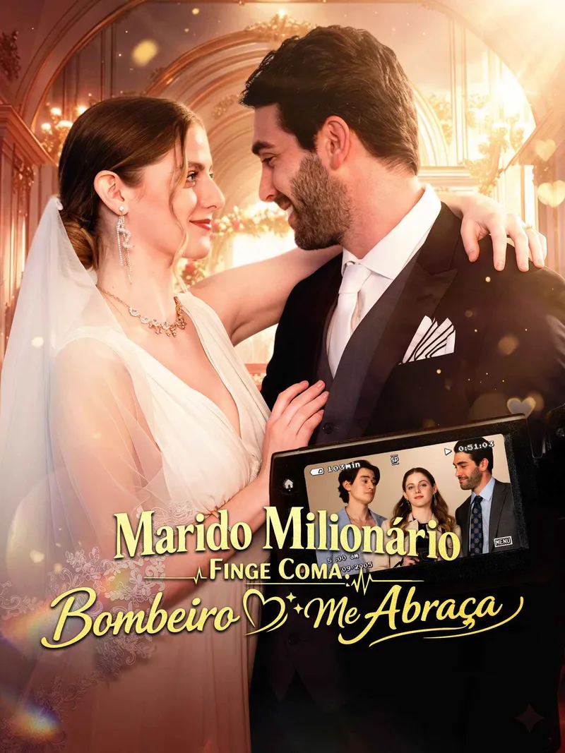 Capa de Marido Milionário Finge Coma, Bombeiro Me Abraça