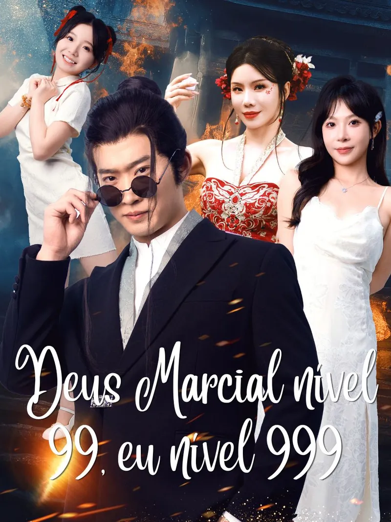 Capa de Deus Marcial nível 99, eu nível 999