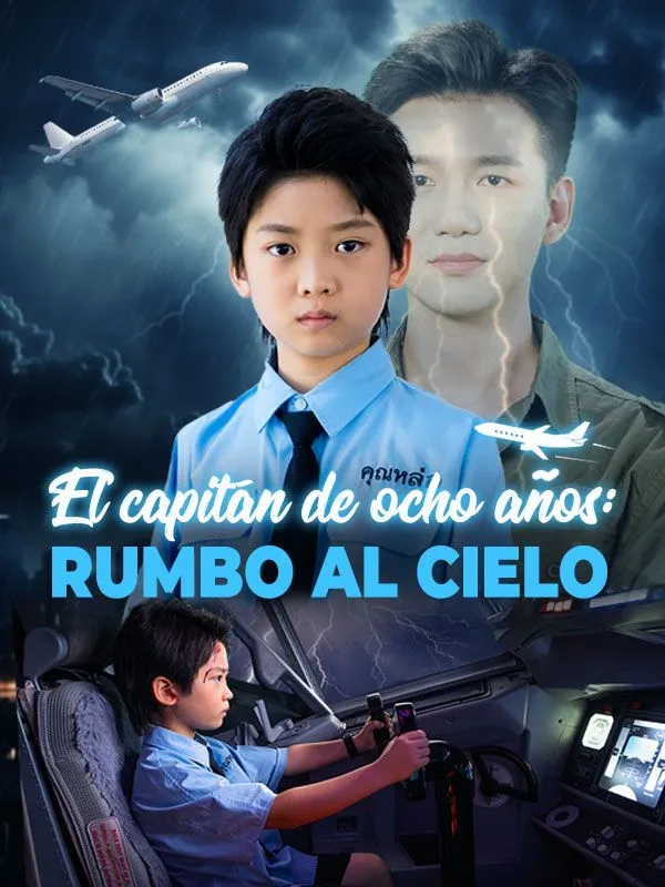 Portada de El capitán de ocho años: Rumbo al cielo (Doblado)