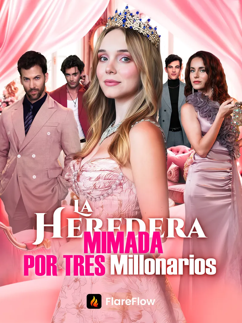 Portada de La heredera mimada por tres millonarios