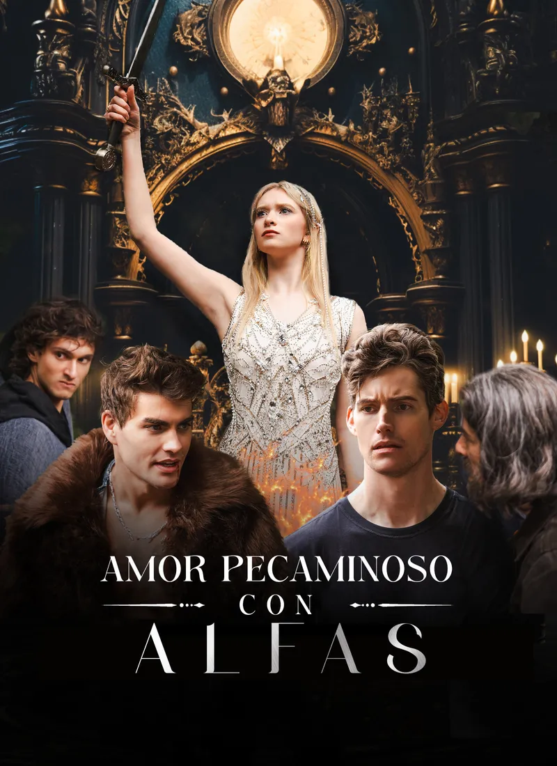 Portada de Amor Pecaminoso con Alfas