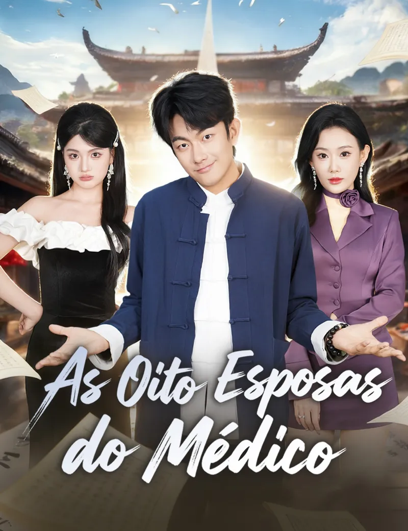 Capa de As Oito Esposas do Médico
