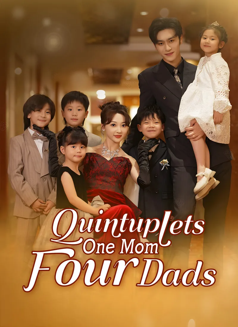 Quintuplets, One Mom, Four Dads cover