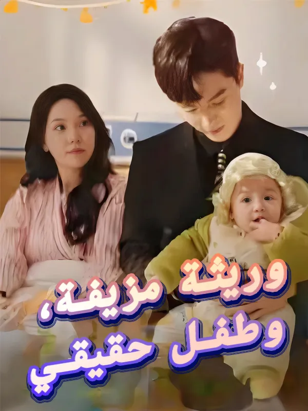 غلاف وريثة مزيفة، وطفل حقيقي