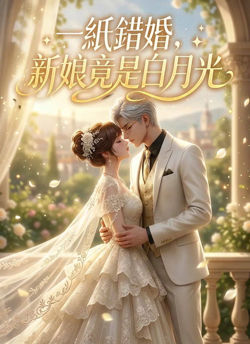 《一紙錯婚，新娘竟是白月光》封面