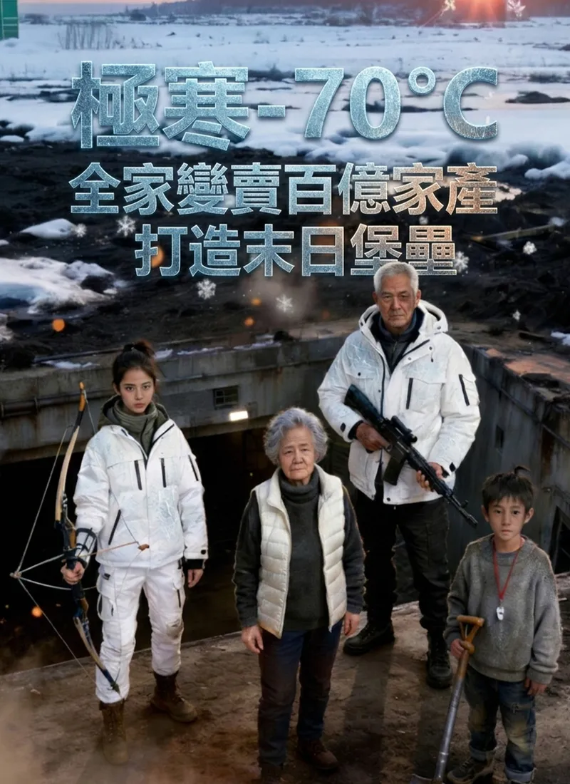 《極寒-70°C:全家變賣百億家產，打造末日堡壘》封面