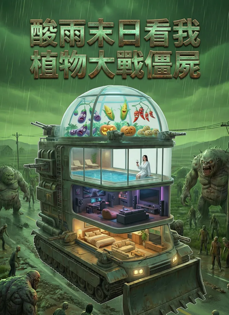 《酸雨末日看我植物大戰僵屍》封面