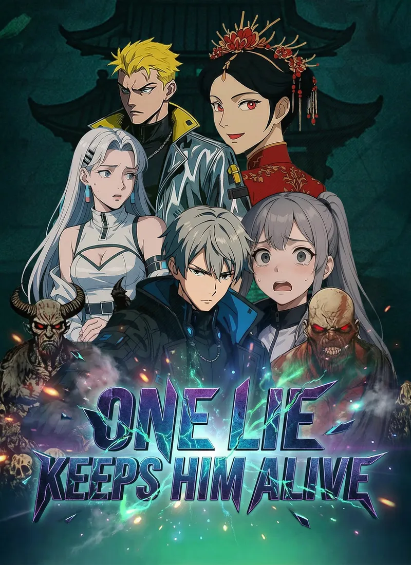One Lie Keeps Him Alive cover