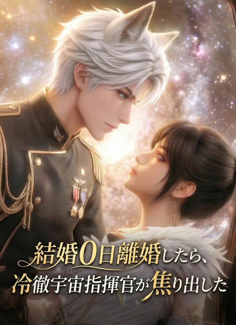 「結婚0日離婚したら、冷徹宇宙指揮官が焦り出した」のカバー画像
