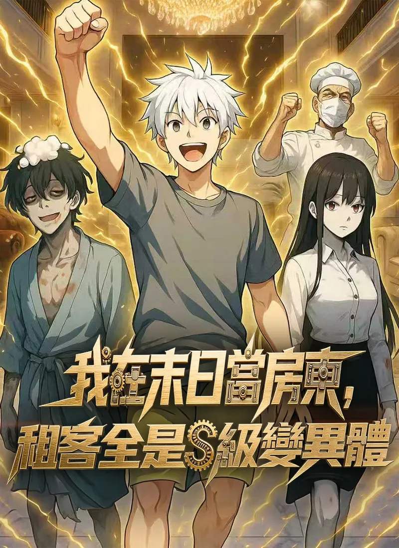 《我在末日當房東，租客全是S級變異體》封面