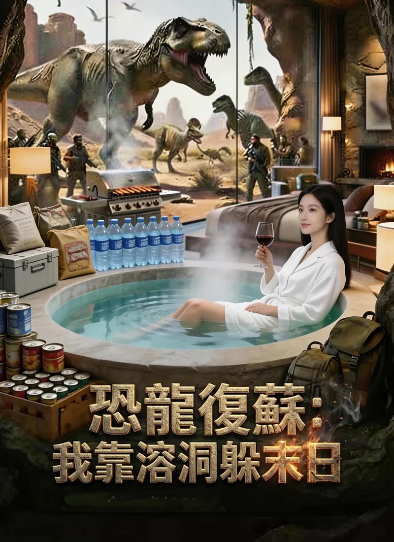 《恐龍復蘇：我靠溶洞躲末日》封面