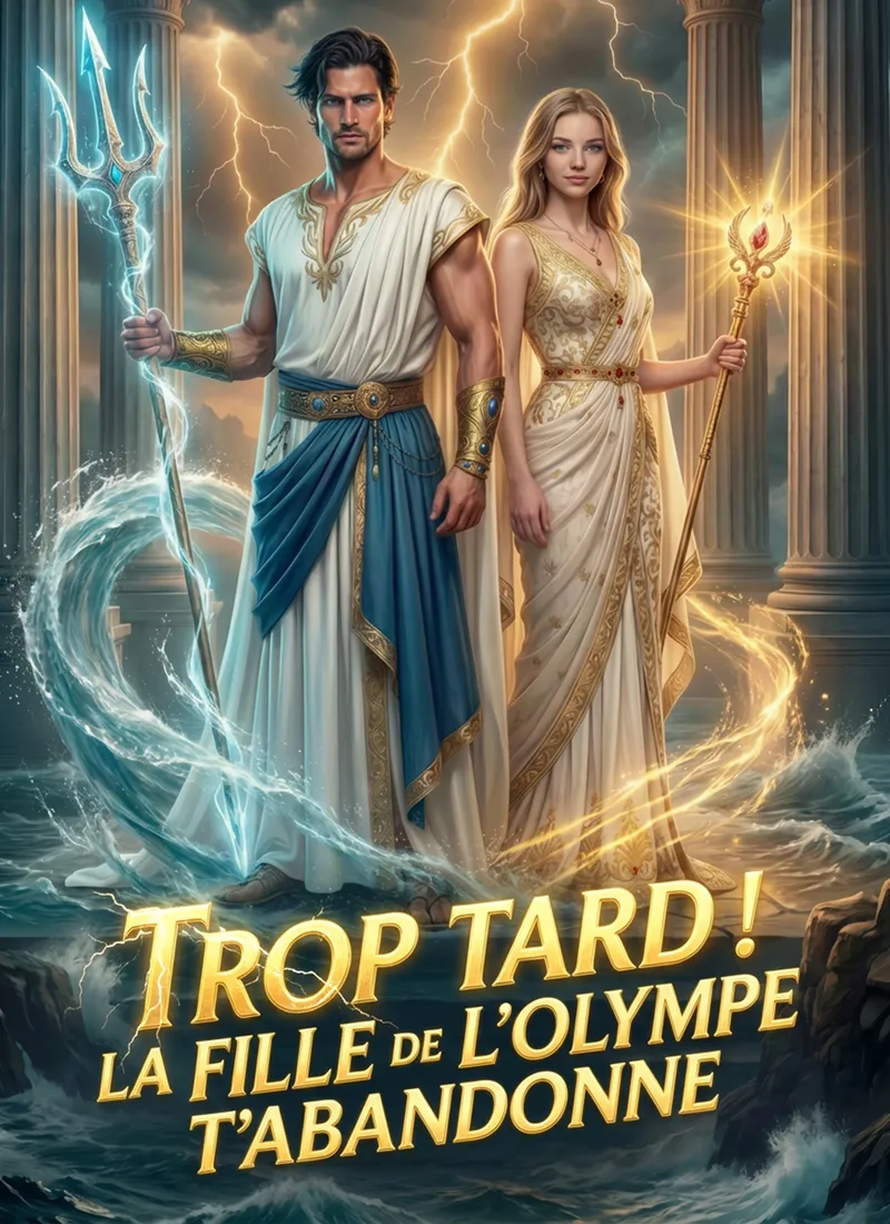 Couverture de Trop tard ! la fille de l’Olympe t’abandonne