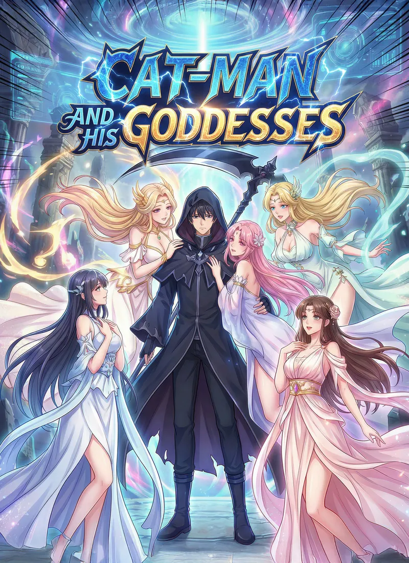 [Dubbed]Cat-Man and His Goddesses cover