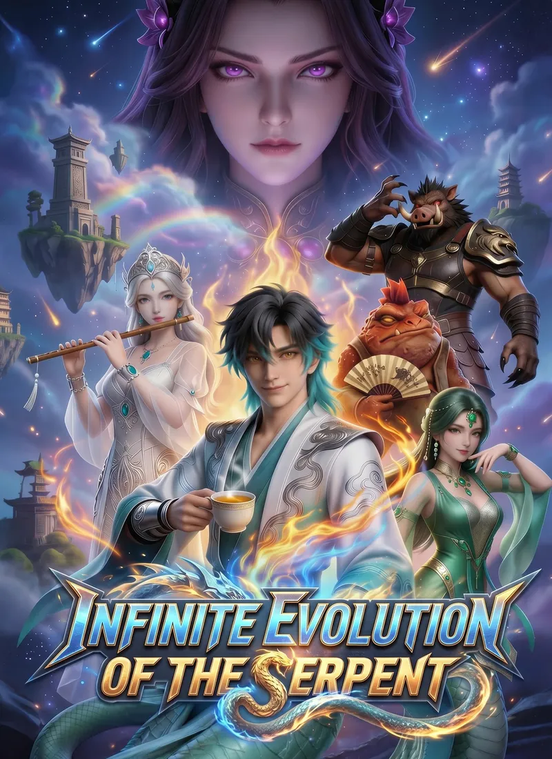 Infinite Evolution of the Serpent cover