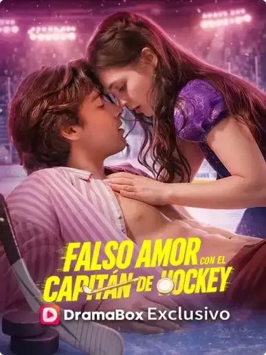 Portada de Falso amor con el capitán de hockey (Doblado)