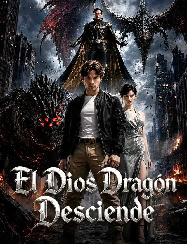Portada de El Dios Dragón desciende