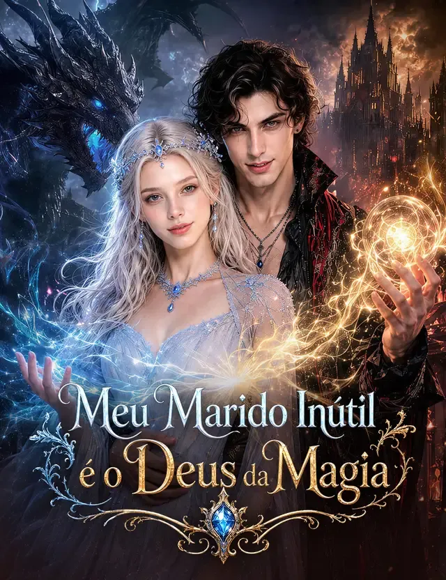 Capa de Meu Marido Inútil é o Deus da Magia
