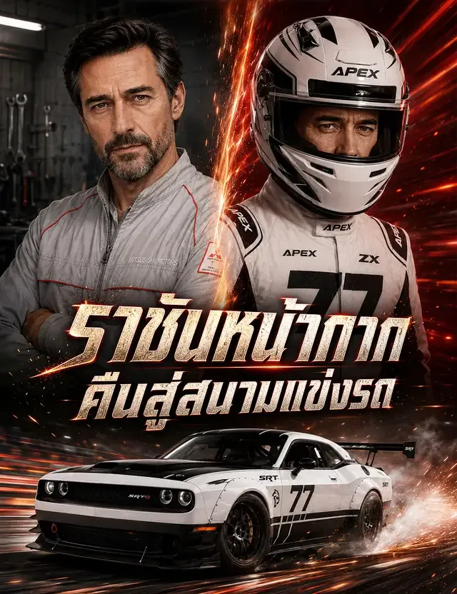 หน้าปกราชันหน้ากากคืนสู่สนามแข่งรถ(ฉบับพากย์ )