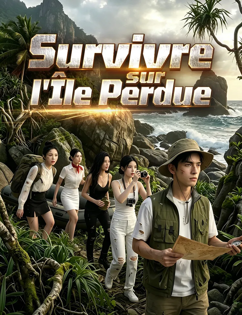 Couverture de Survivre sur l'Île Perdue