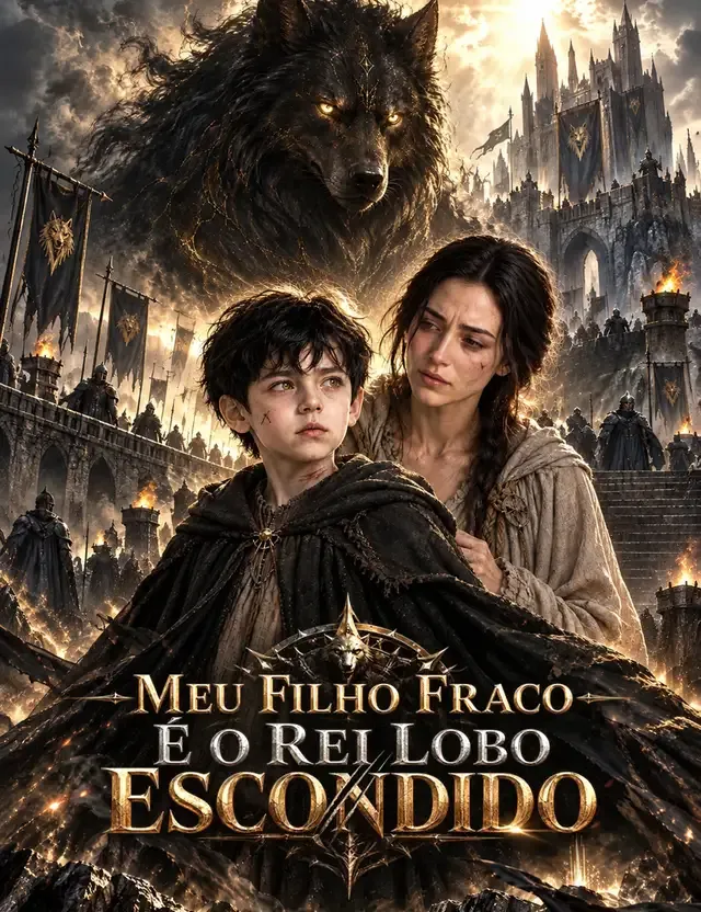 Capa de Meu Filho Fraco É o Rei Lobo Escondido