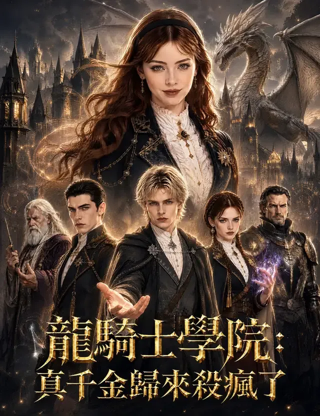 《龍騎士學院：真千金歸來殺瘋了》封面