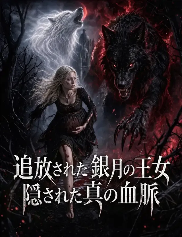 「追放された銀月の王女、隠された真の血脈」のカバー画像