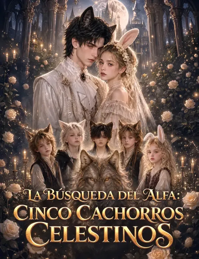 Portada de La búsqueda del Alfa: Cinco cachorros celestinos