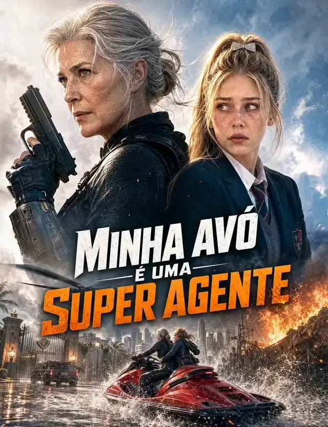 Capa de Minha Avó é uma Super Agente [dublado]