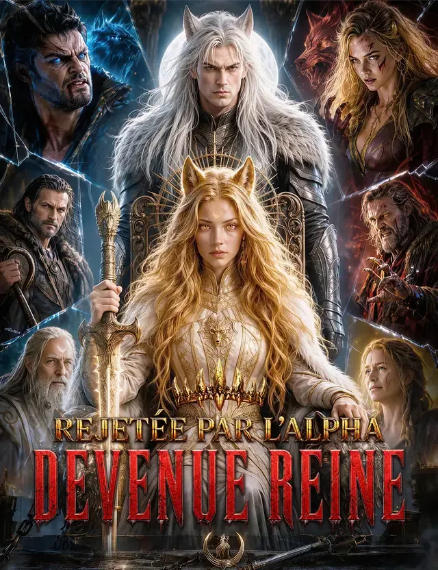Couverture de Rejetée par l'Alpha, devenue Reine