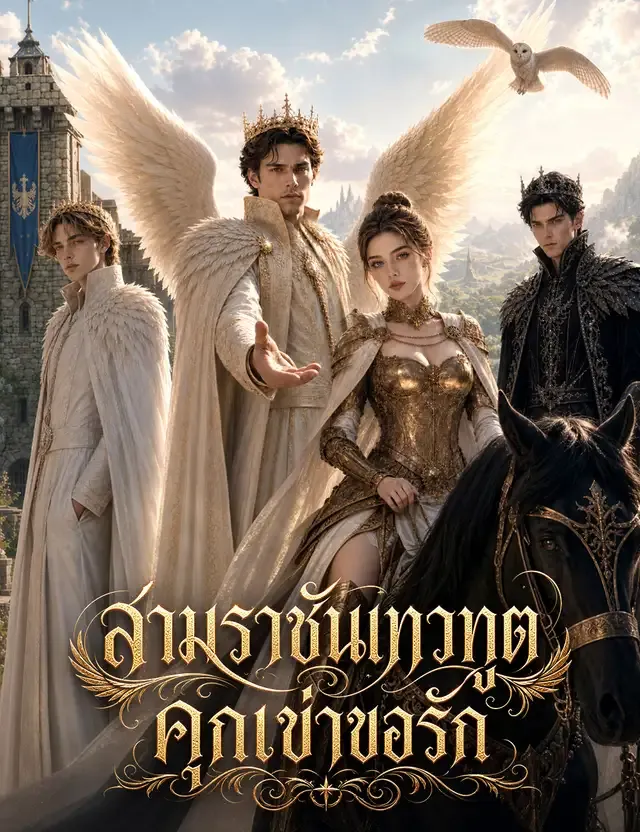 หน้าปกสามราชันเทวทูต คุกเข่าขอรัก（ฉบับพากย์ ）