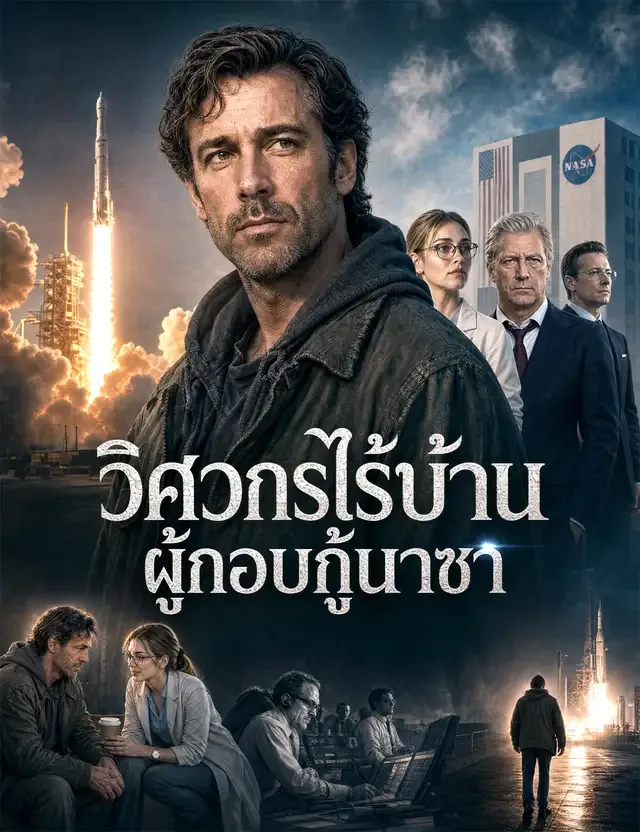 หน้าปกวิศวกรไร้บ้าน ผู้กอบกู้นาซา（ฉบับพากย์ ）