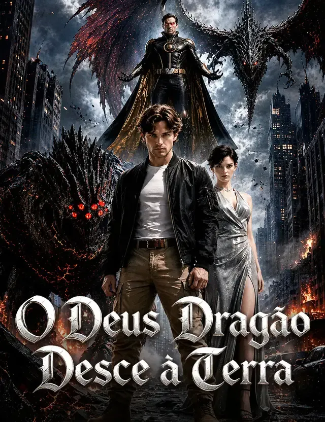 Capa de O Deus Dragão Desce à Terra