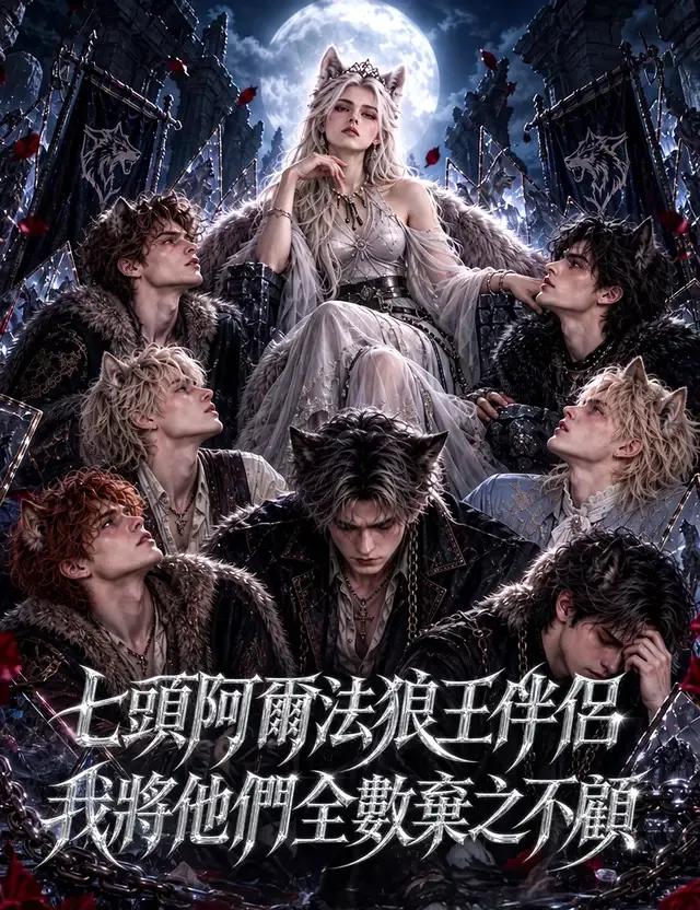 《七頭阿爾法狼王伴侶，我將他們全數棄之不顧》封面