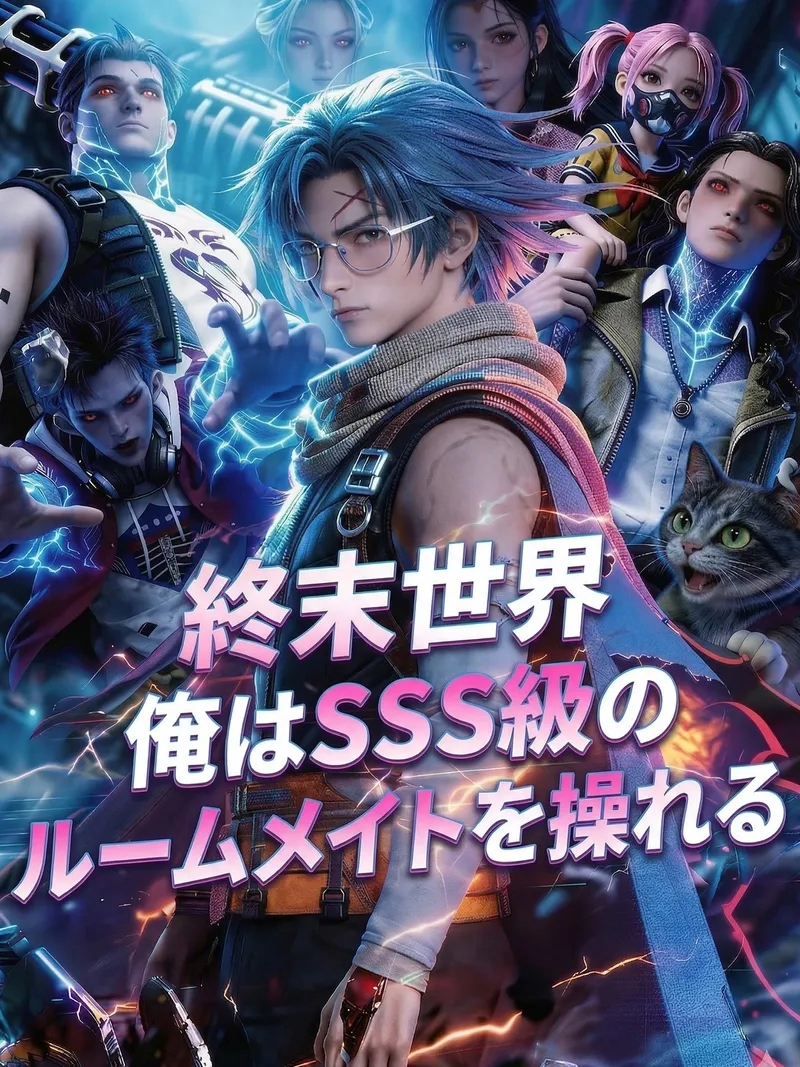 「終末世界 俺はSSS級のルームメイトを操れる」のカバー画像