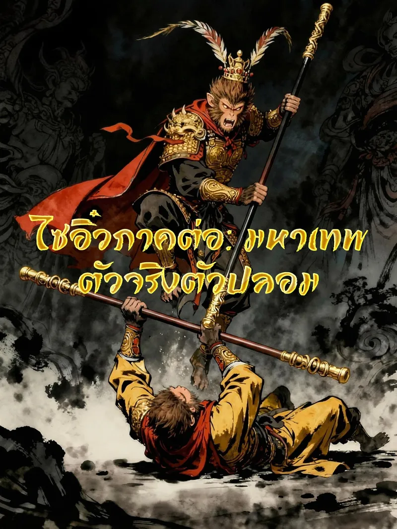 หน้าปกไซอิ๋วภาคต่อ: มหาเทพตัวจริงตัวปลอม