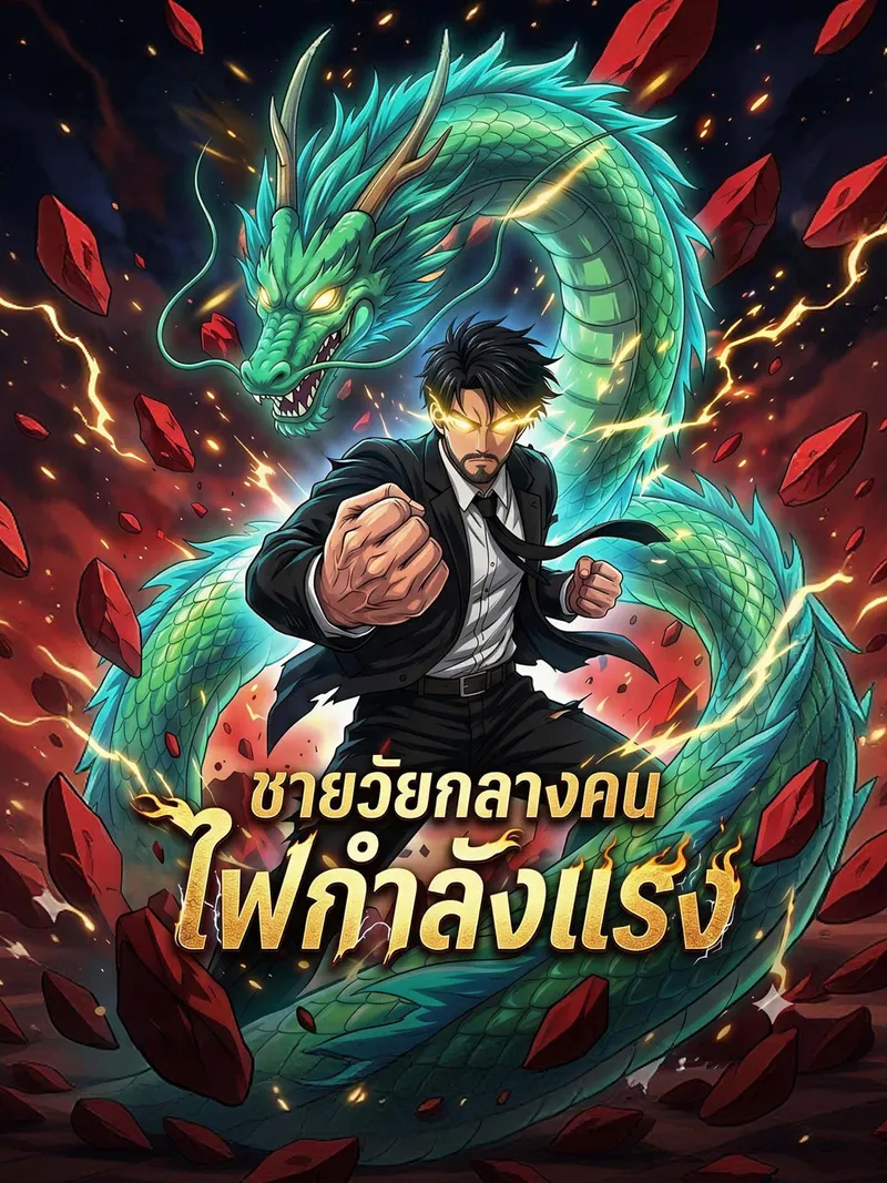หน้าปกชายวัยกลางคน ไฟกำลังแรง