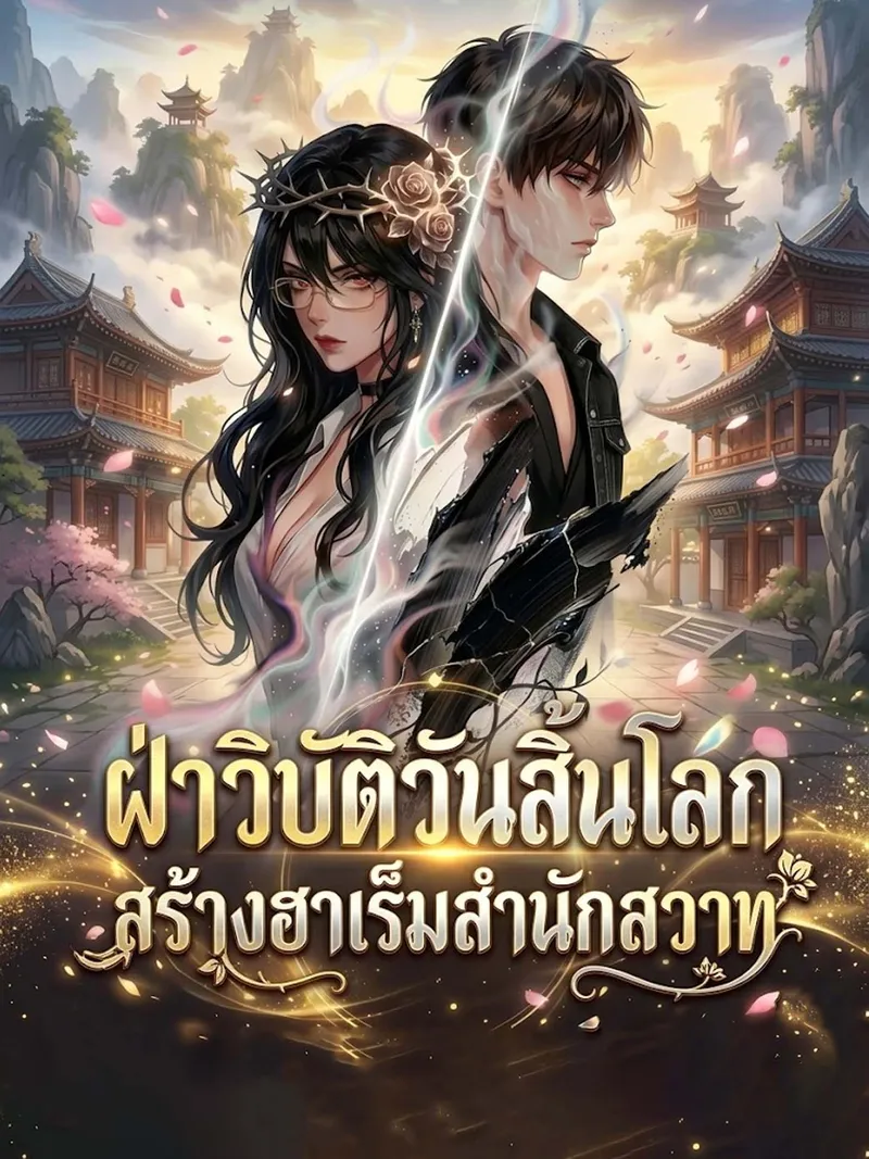หน้าปกฝ่าวิบัติวันสิ้นโลก สร้างฮาเร็มสำนักสวาท