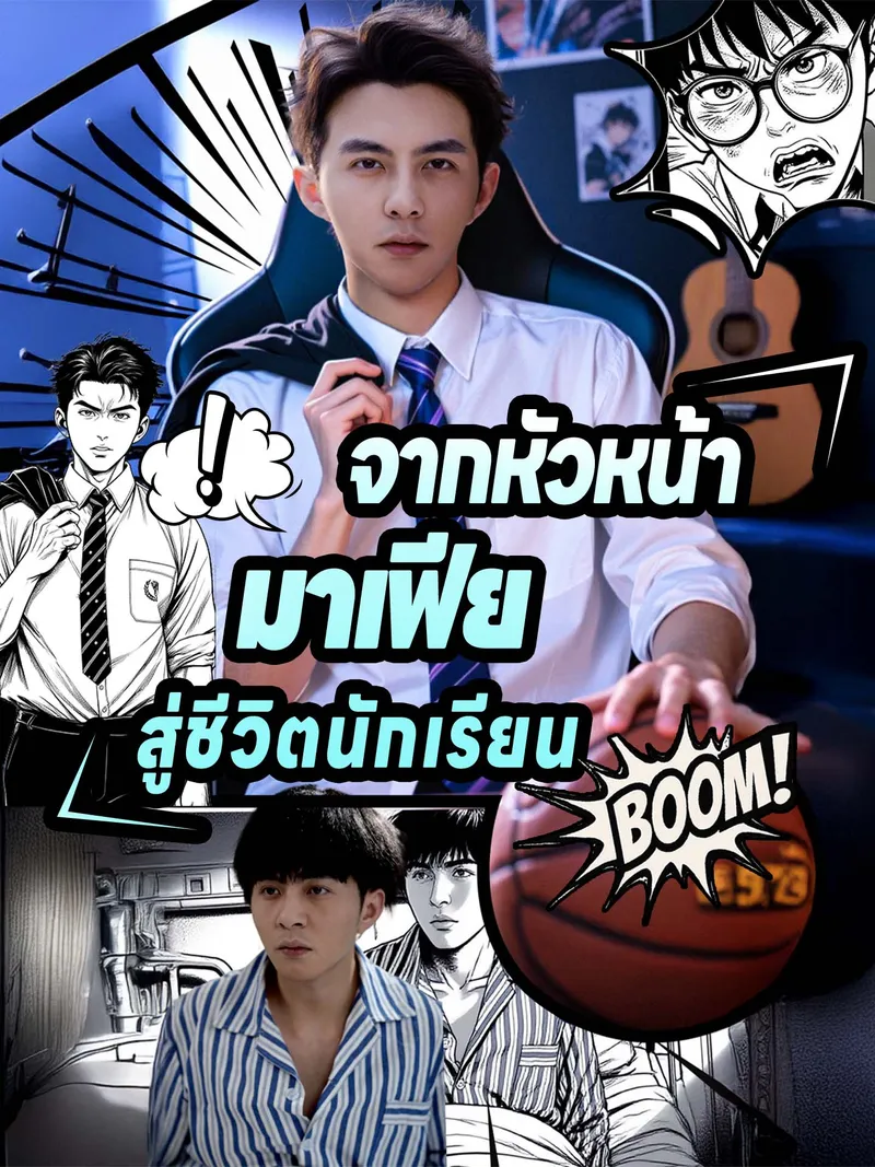 หน้าปกจากหัวหน้ามาเฟียสู่ชีวิตนักเรียน