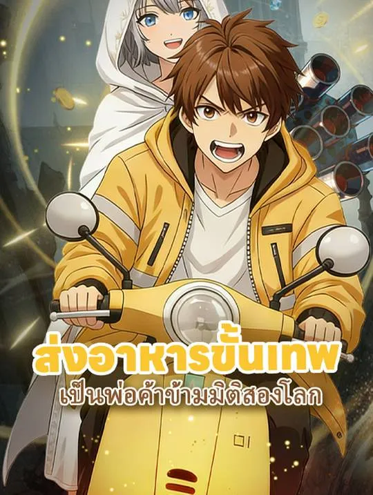 หน้าปกส่งอาหารขั้นเทพ เป็นพ่อค้าข้ามมิติสองโลก