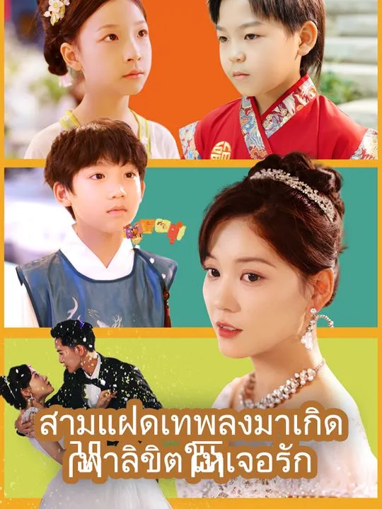 หน้าปกสามแฝดเทพลงมาเกิด  ฟ้าลิขิตให้เจอรัก