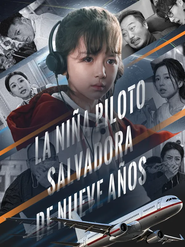 Portada de La niña piloto salvadora de nueve años