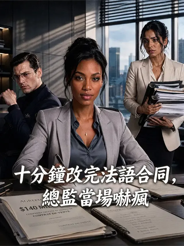 《十分鐘改完法語合同，總監當場嚇瘋》封面
