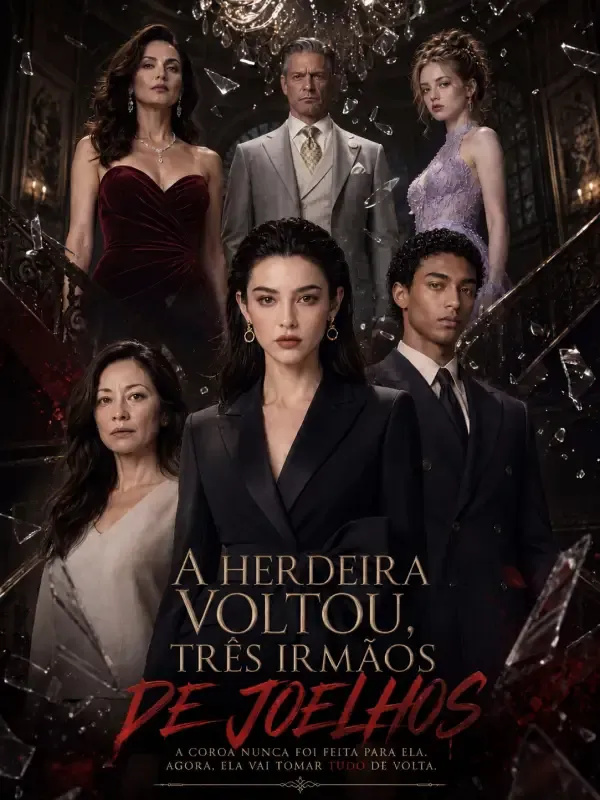 Capa de A herdeira voltou, três Irmãos de joelhos