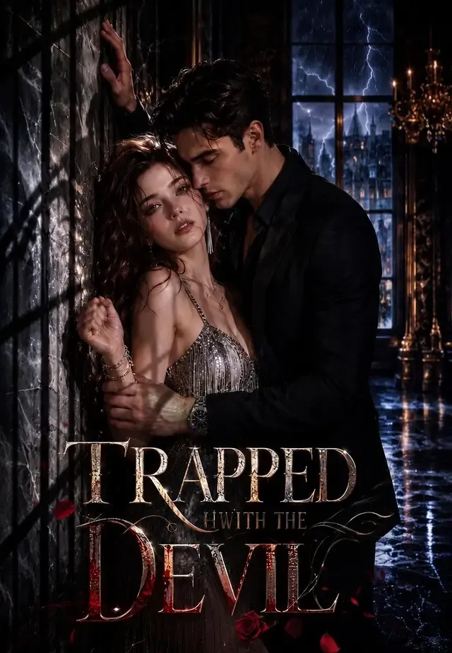 TRAPPED with the devil cover
