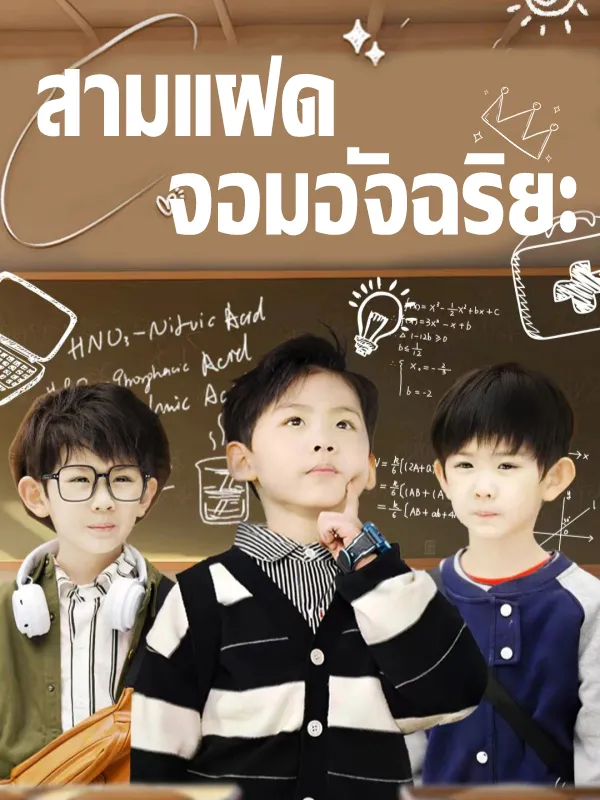 หน้าปกสามแฝดจอมอัจฉริยะ