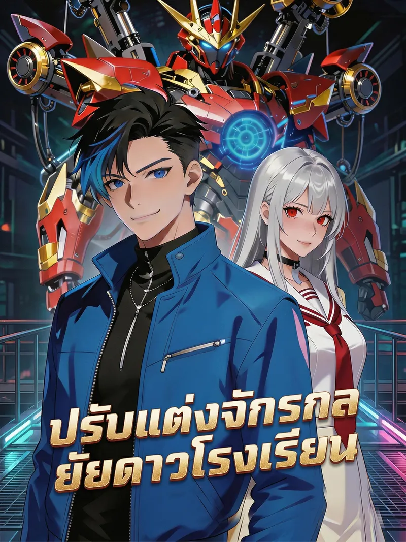 หน้าปกปรับแต่งจักรกล ยัยดาวโรงเรียน