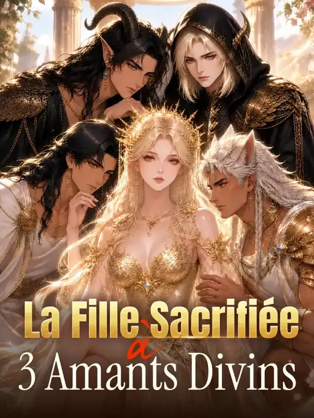 Couverture de La Fille Sacrifiée à 3 Amants Divins