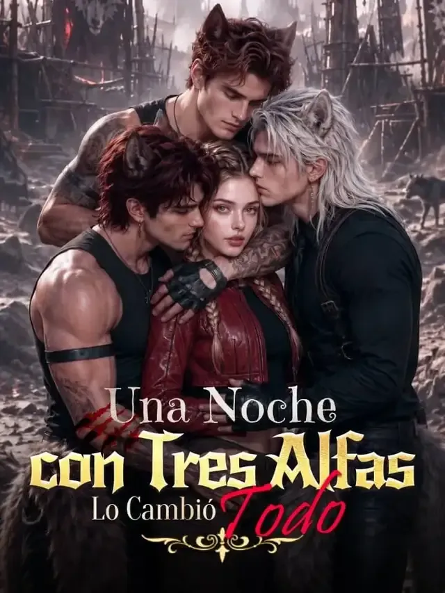 Portada de Una Noche con Tres Alfas lo Cambió Todo