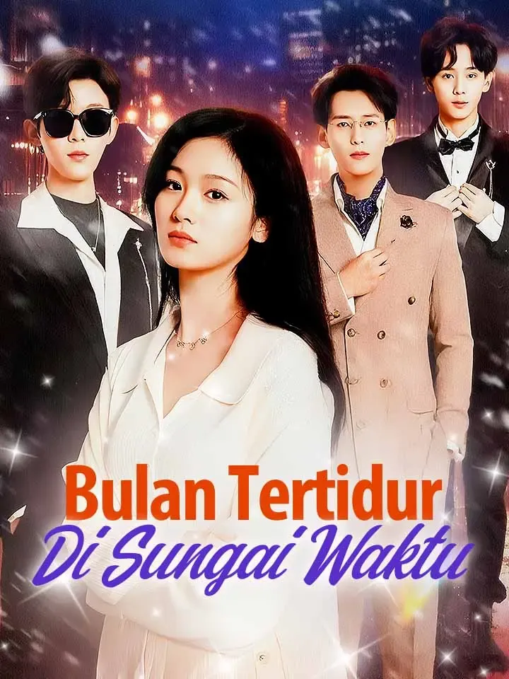 Sampul Bulan Tertidur di Sungai Waktu